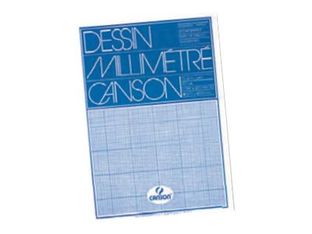 CANSON Canson - Papier à dessin millimétré - 500 x 650 mm - blanc