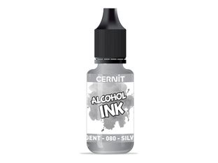 Cernit Auxiliary - Encre - à base d'alcool - argent - opaque - 20 ml