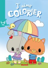 J'aime colorier (Lapine et chat) - 4-6 ans