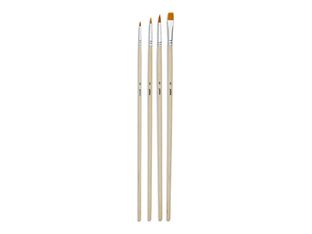 Pebeo Artist - Lot de pinceaux - 4 parties - rond, plat - taille : 0, 3, 6