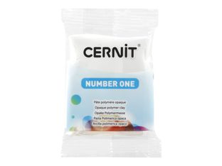 Cernit Number One - Pâte à modeler - 56 g - blanc - argile polymère