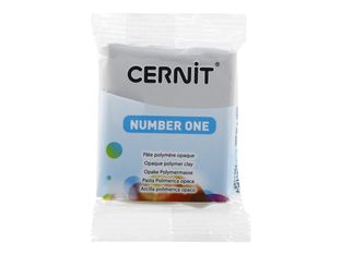 Cernit Number One - Pâte à modeler - 56 g - gris - argile polymère