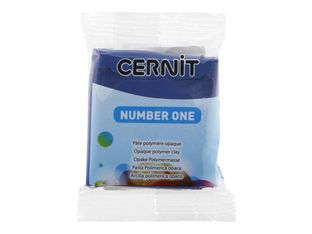 Cernit Number One - Pâte à modeler - 56 g - bleu marine - argile polymère