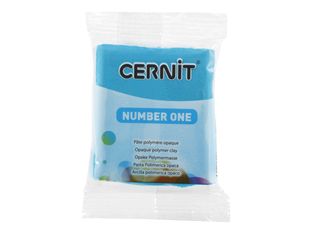Cernit Number One - Pâte à modeler - 56 g - bleu turquoise - argile polymère