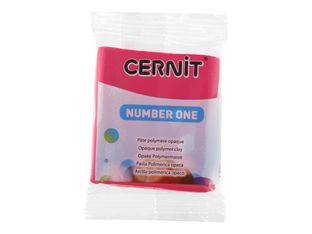 Cernit Number One - Pâte à modeler - 56 g - framboise - argile polymère
