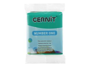 Cernit Number One - Pâte à modeler - 56 g - vert - argile polymère