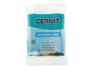 Cernit Number One - Pâte à modeler - 56 g - Vert émeraude - argile polymère