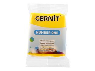 Cernit Number One - Pâte à modeler - 56 g - jaune - argile polymère