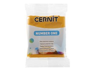 Cernit Number One - Pâte à modeler - 56 g - ocre jaune - argile polymère
