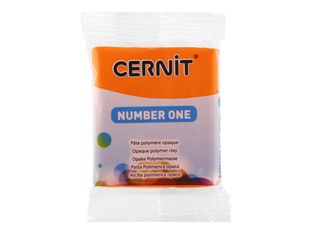 Cernit Number One - Pâte à modeler - 56 g - orange - argile polymère