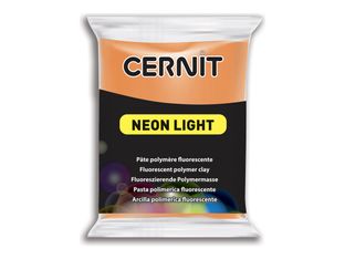 Cernit Neon Light - Pâte à modeler - 56 g - orange - matériau fluorescent, argile polymère