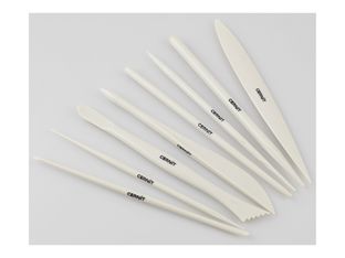Cernit - Ensemble d'outil de modelage - 8 pièces - blanc - plastique