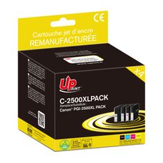 Cartouche remanufacturée Canon PGI-2500XL - Pack de 4 - noir, cyan, magenta, jaune - Uprint