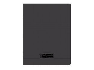 Calligraphe 8000 - Cahier polypro 17 x 22 cm - 96 pages - grands carreaux (Seyes) - noir