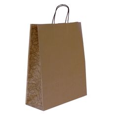 Sac kraft poignées torsadées Jungle noir -  36 x 12 x 41 cm