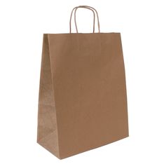 Sac kraft poignées torsadées Jungle vert -  24 x 11 x 31 cm