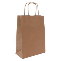 Sac kraft poignées torsadées Jungle vert -  18 x 8 x 24 cm