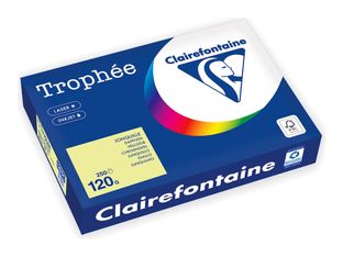 Clairefontaine Trophée - Papier - jonquille - A4 (210 x 297 mm) - 120 g/m² - Ramette de 250 feuilles 