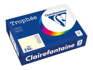 Clairefontaine Trophée - Papier - ivoire - A4 (210 x 297 mm) - 210 g/m² - Ramette de 250 feuilles 