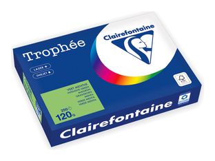 Clairefontaine Trophée - Papier - vert menthe - A4 (210 x 297 mm) - 120 g/m² - Ramette de 250 feuilles 