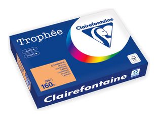Clairefontaine Trophée - Papier - orange - A4 (210 x 297 mm) - 160 g/m² - Ramette de 250 feuilles 