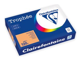 Clairefontaine Trophée - Papier - orange - A4 (210 x 297 mm) - 120 g/m² - Ramette de 250 feuilles 