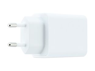 CoolBox - Adaptador de corriente - tecnología GaN - 45 vatios - 3 A - Quick Charge 3.0, PD - 2 conectores de salida (24 pin USB-C, USB Tipo A)