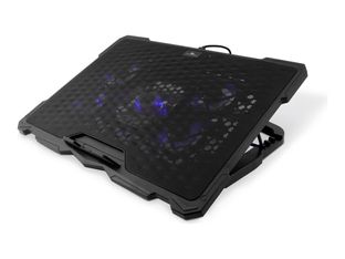 CoolBox - Almohadilla refrigerante para portátil - ajustable - con concentrador USB de 2 puertos - 17.3"