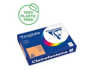 Clairefontaine Trophée -Papier - orange - A4 (210 x 297 mm) - 80 g/m² - Ramette de 500 feuilles 