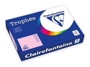 Clairefontaine Trophée -Papier - rose - A4 (210 x 297 mm) - 80 g/m² - Ramette de 500 feuilles 