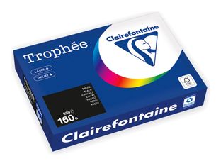 Clairefontaine Trophée - Papiers - noir - A4 (210 x 297 mm) - 160 g/m² - Ramette de 250 feuilles 