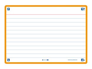 Oxford FLASH 2.0 - Fiche d'index - A6 (105 x 148 mm) - paysage - 80 feuilles - blanc - ligné