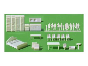 Schulcz - Détail du modèle - apartment furniture, silhouette figures - blanc