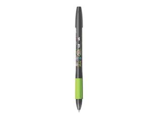 BIC Illusion - Roller - non permanent - encre gel - 0.7 mm - pointe moyenne - avec gomme - noir