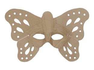 Decopatch - Masque inachevé - papillon - 8 x 23.5 x 19.5 cm - kraft - papier mâché