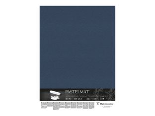 Clairefontaine Pastelmat - Carte pour le pastel - 500 x 700 mm - 5 feuilles - bleu foncé