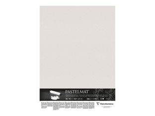 Clairefontaine Pastelmat - Carte pour le pastel - 500 x 700 mm - 5 feuilles - gris clair