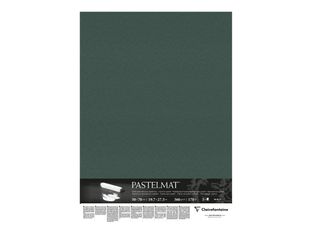 Clairefontaine Pastelmat - Carte pour le pastel - 500 x 700 mm - 5 feuilles - vert foncé