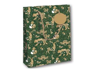 Clairefontaine Christmas Forest S2 - Sac cadeau - 26.5 cm x 14 cm x 33 cm