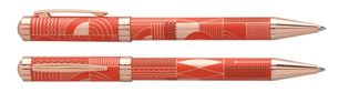Bille ENZO VARINI "Palazzo Graphic" Orange, motifs et attributs rose gold