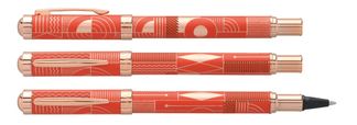 Roller ENZO VARINI "Palazzo Graphic" Orange, motifs et attributs rose gold