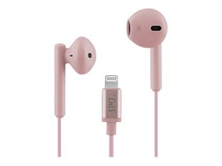 T'nB CURV - Auriculares internos con micro - en oreja - cableado - Lightning - rosa