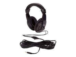 T'nB Wired TV Headphones - Auriculares con diadema - tamaño completo - cableado - conector de 3,5 mm - negro