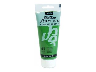Pebeo Studio - Peinture - acrylique à base d'eau - terre verte - opaque - mat / satiné - fine - 100 ml