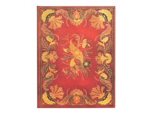 Paperblanks Fiammetta - Journal - reliure piquée - ultra - 175 x 230 mm - 144 pages - ligné - Baroque - rouge