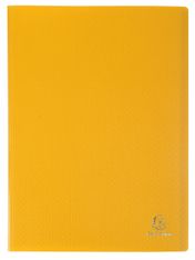 Exacompta Protège-documents A4 Jaune 120 Vues – Polypropylène Souple Opak – Porte-vues Résistant pour Classement