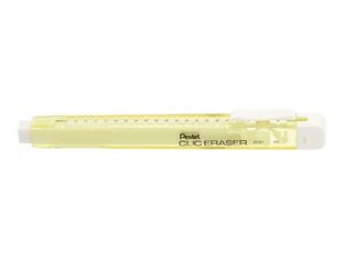 Pentel Clic Eraser - Porte-gomme - rectangle - jaune pastel