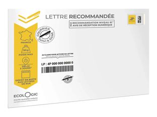La Poste Ready-to-Post - Enveloppe - International C5 (162 x 229 mm) - France
