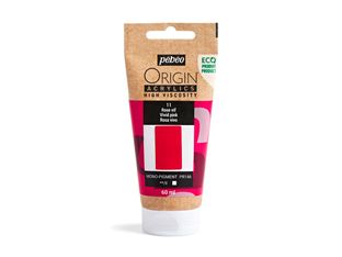 Pebeo Origin - Peinture - acrylique à base d'eau - virgin pink - transparent - mat - 60 ml