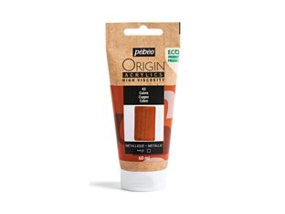 Pebeo Origin - Peinture - acrylique à base d'eau - cuivre - opaque - métallique - 60 ml